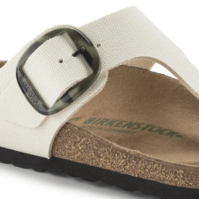 Women Birkenstock Thong Gizeh Vegan Big Buckle Eggshell