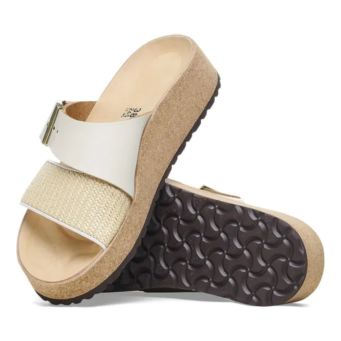 Women Birkenstock TwoStrap Almina Naturalwhite
