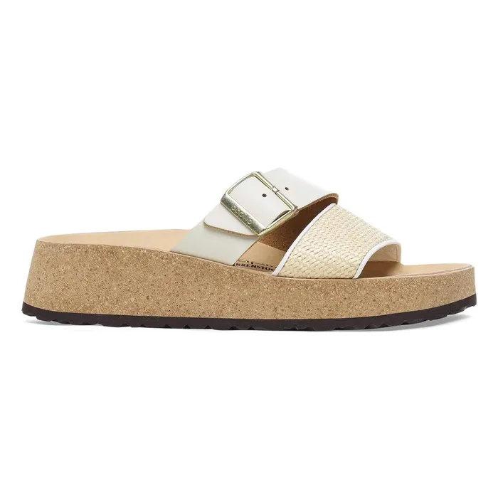 Women Birkenstock TwoStrap Almina Naturalwhite