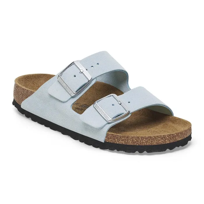 Women Birkenstock TwoStrap Arizona Baby Blue