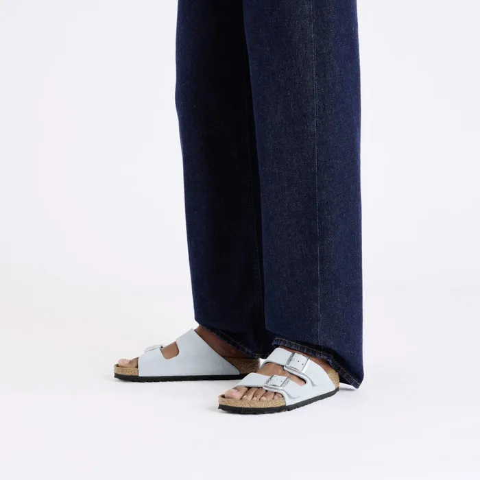 Women Birkenstock TwoStrap Arizona Baby Blue