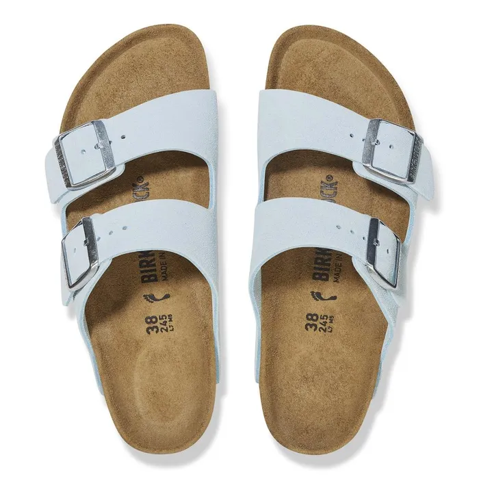 Women Birkenstock TwoStrap Arizona Baby Blue