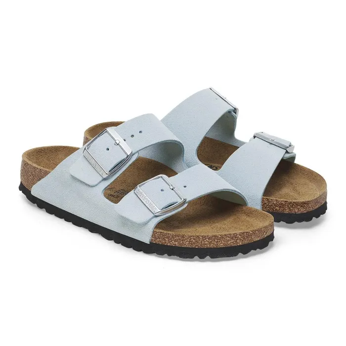 Women Birkenstock TwoStrap Arizona Baby Blue