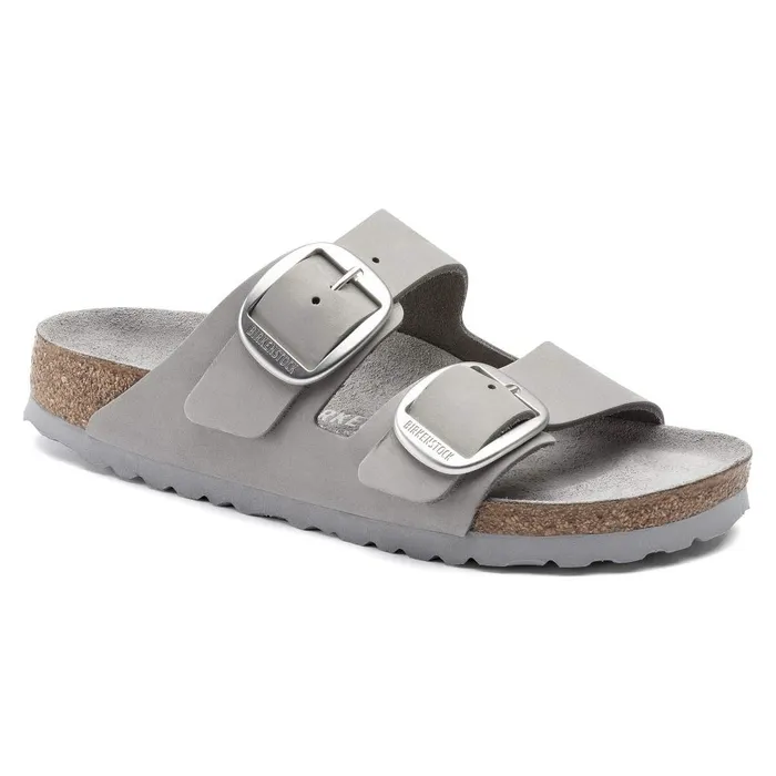 Women Birkenstock TwoStrap Arizona Big Buckle Dove Gray