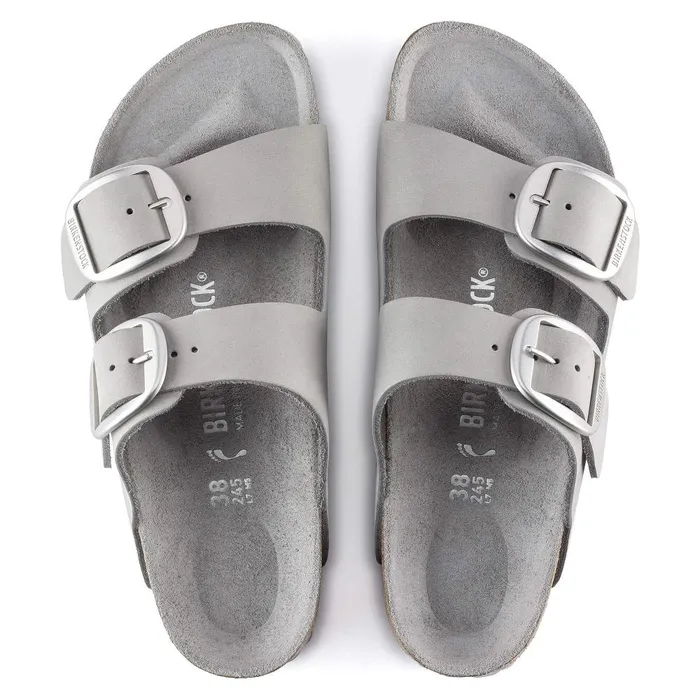 Women Birkenstock TwoStrap Arizona Big Buckle Dove Gray