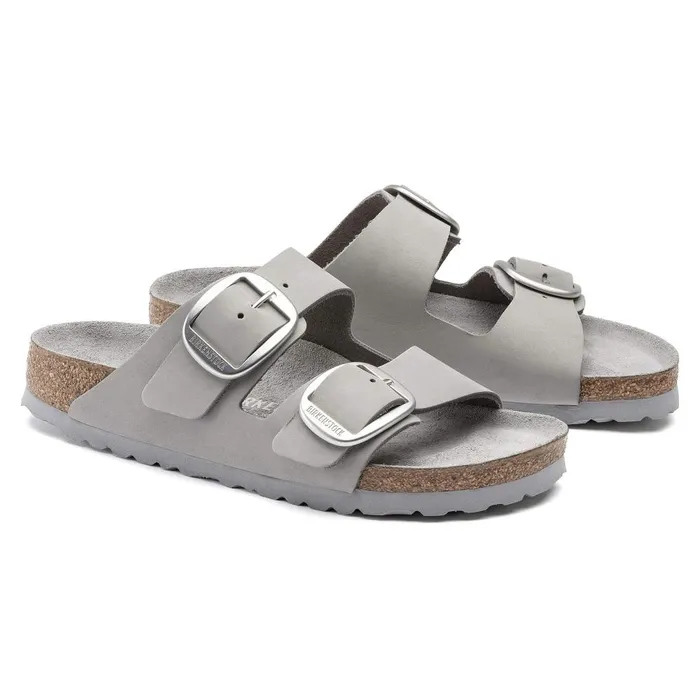 Women Birkenstock TwoStrap Arizona Big Buckle Dove Gray