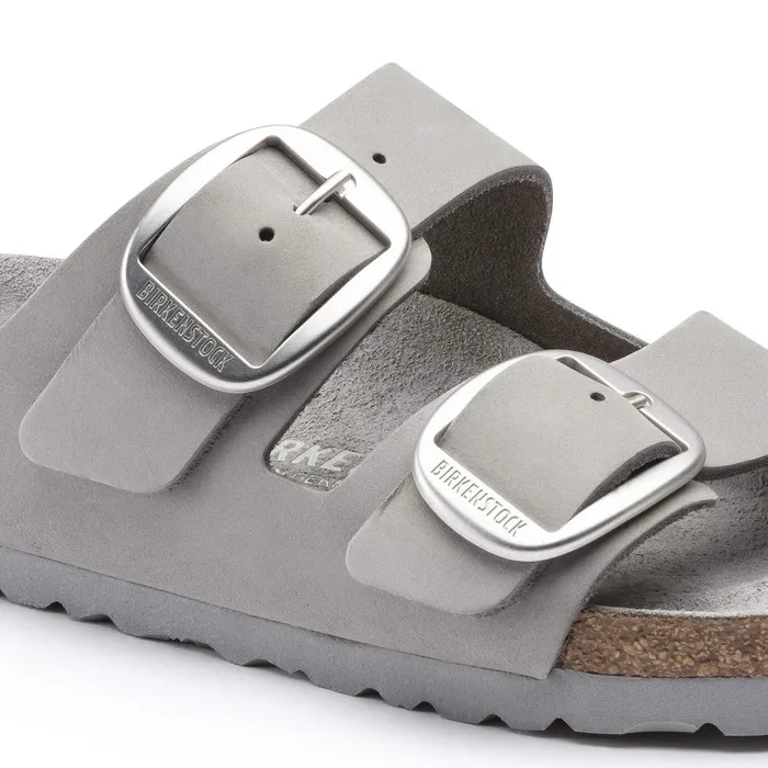 Women Birkenstock TwoStrap Arizona Big Buckle Dove Gray