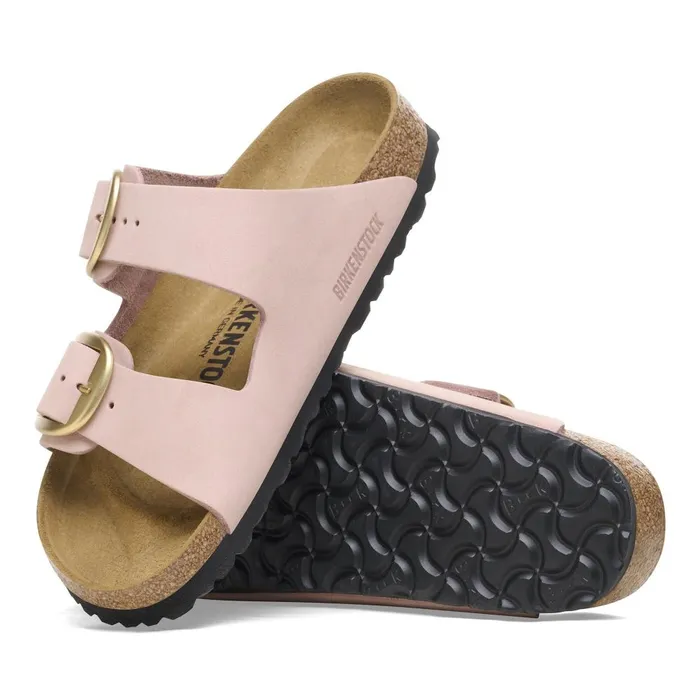 Women Birkenstock TwoStrap Arizona Big Buckle Soft Pink