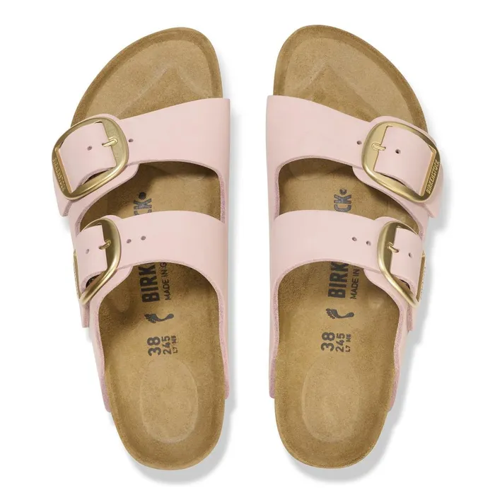 Women Birkenstock TwoStrap Arizona Big Buckle Soft Pink