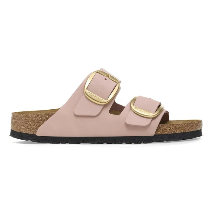 Women Birkenstock TwoStrap Arizona Big Buckle Soft Pink
