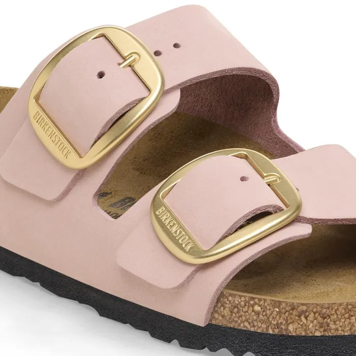 Women Birkenstock TwoStrap Arizona Big Buckle Soft Pink