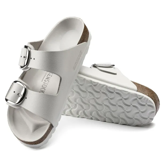 Women Birkenstock TwoStrap Arizona Big Buckle White