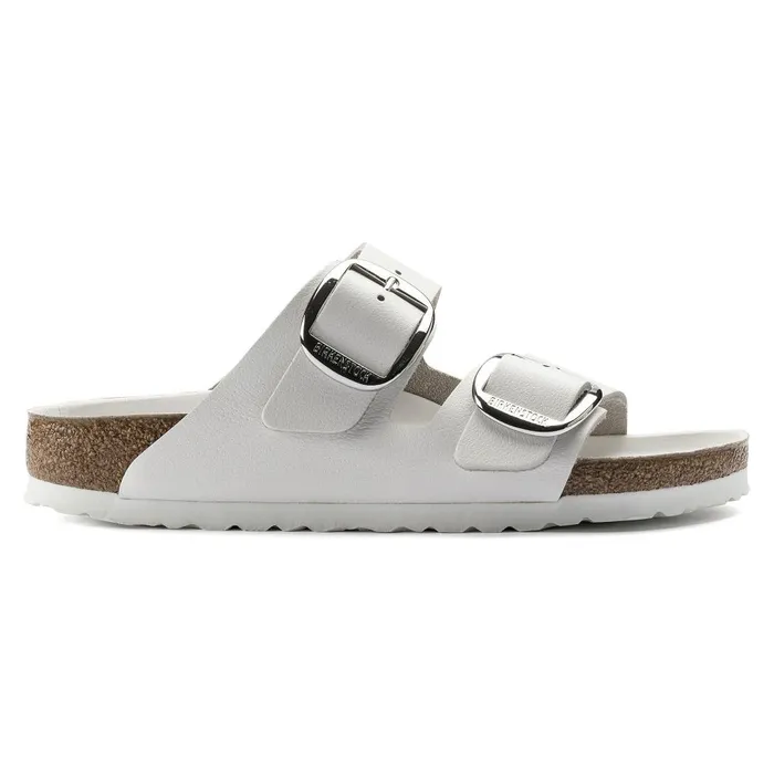 Women Birkenstock TwoStrap Arizona Big Buckle White