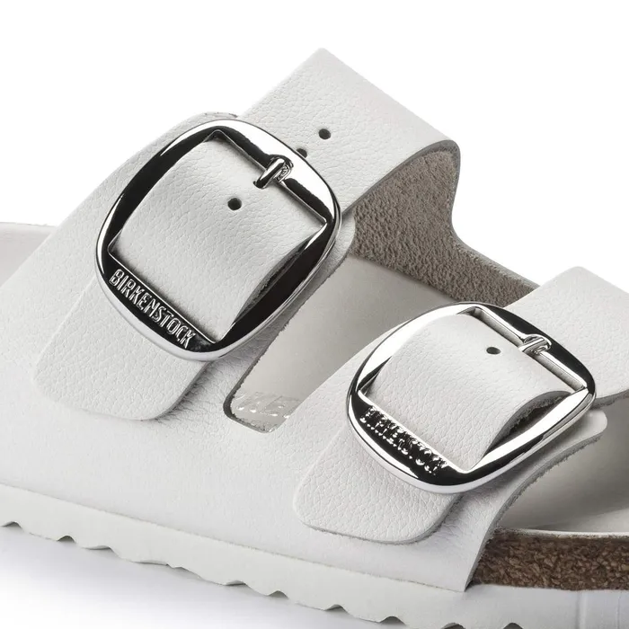 Women Birkenstock TwoStrap Arizona Big Buckle White