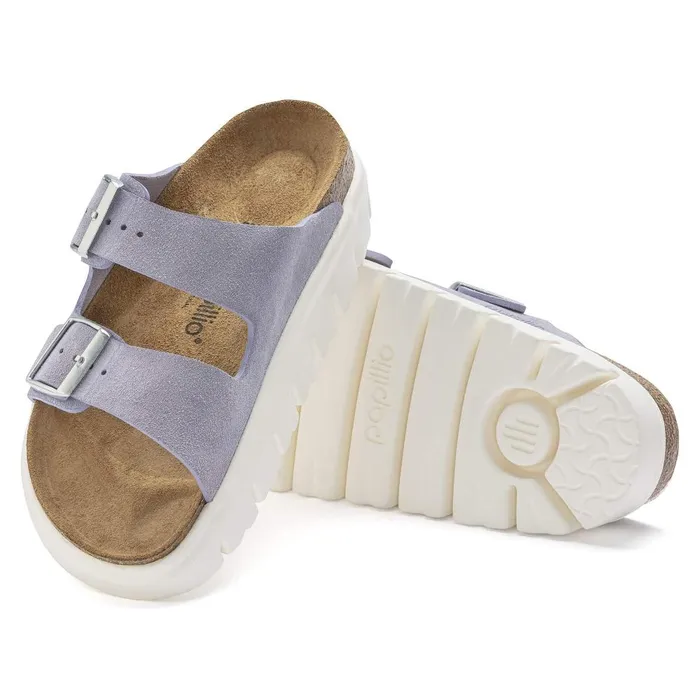 Women Birkenstock TwoStrap Arizona Chunky Purple Fog