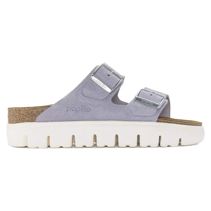 Women Birkenstock TwoStrap Arizona Chunky Purple Fog