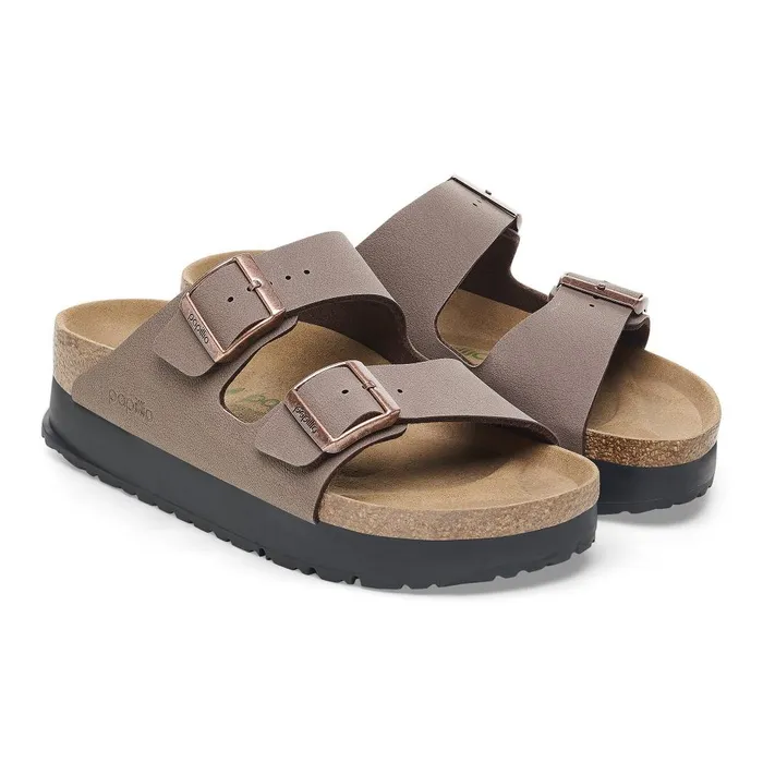 Women Birkenstock Wedges and Platforms Arizona Flex Platform Mocha
