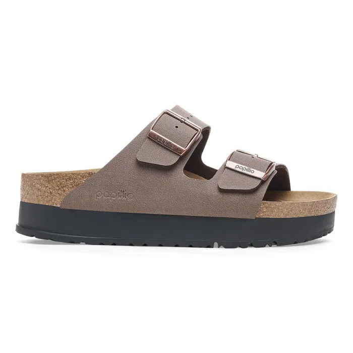 Women Birkenstock Wedges and Platforms Arizona Flex Platform Mocha