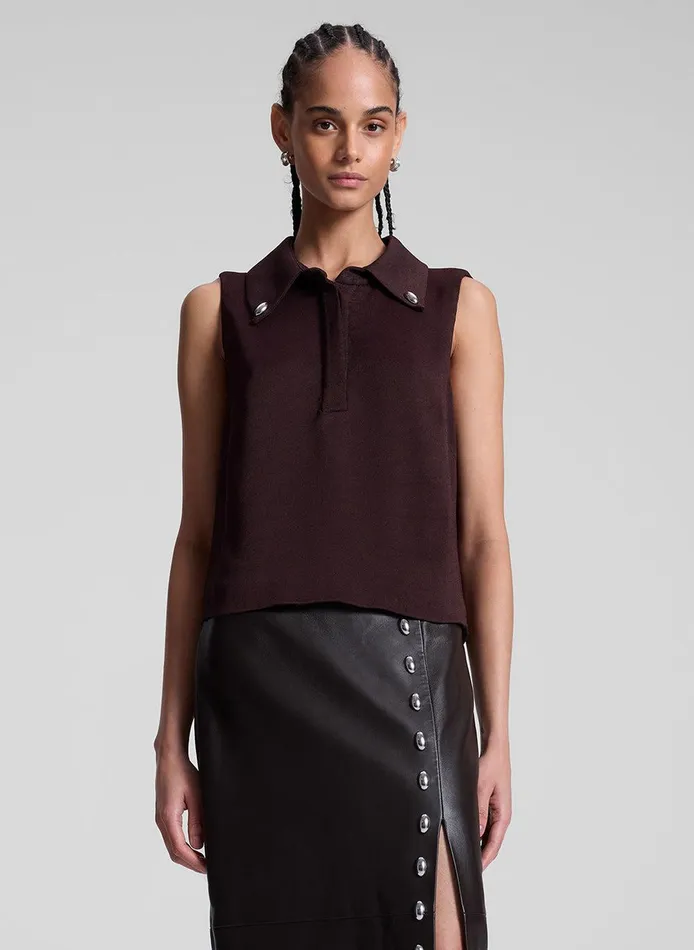 Women Blaine Sleeveless Top Chocolate Plum ALC Tops