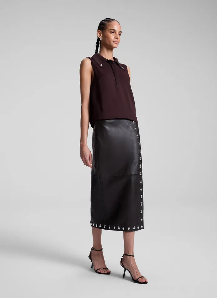Women Blaine Sleeveless Top Chocolate Plum ALC Tops