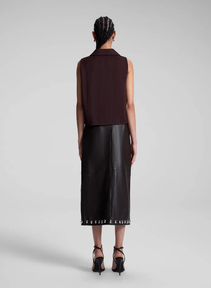 Women Blaine Sleeveless Top Chocolate Plum ALC Tops