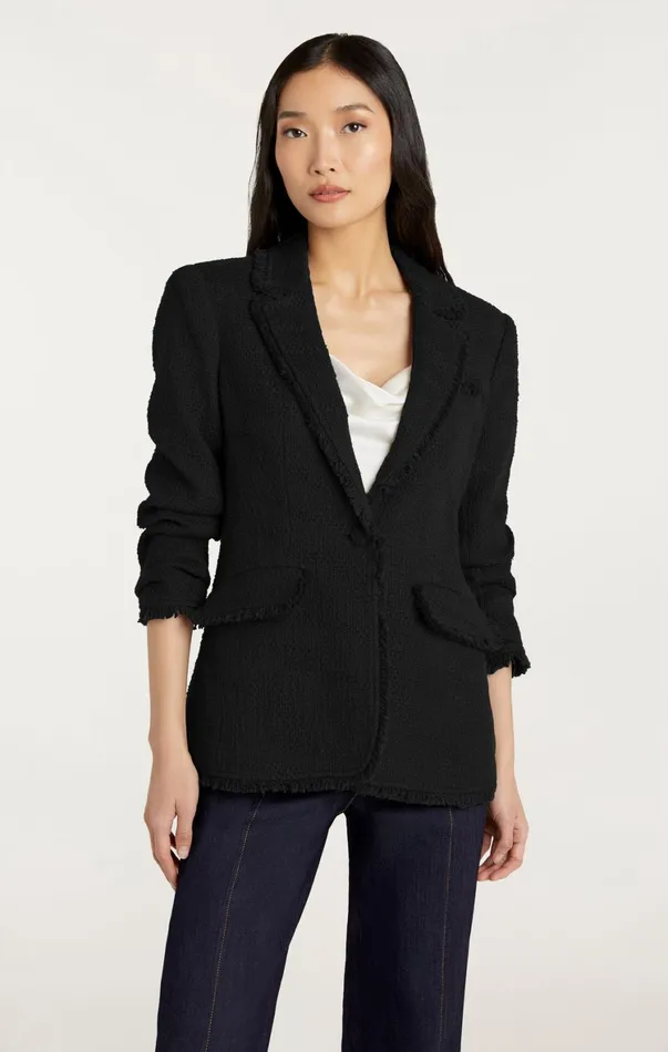 Women Blazers Cinq Sept Boucle Khloe Blazer Black