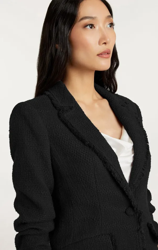 Women Blazers Cinq Sept Boucle Khloe Blazer Black