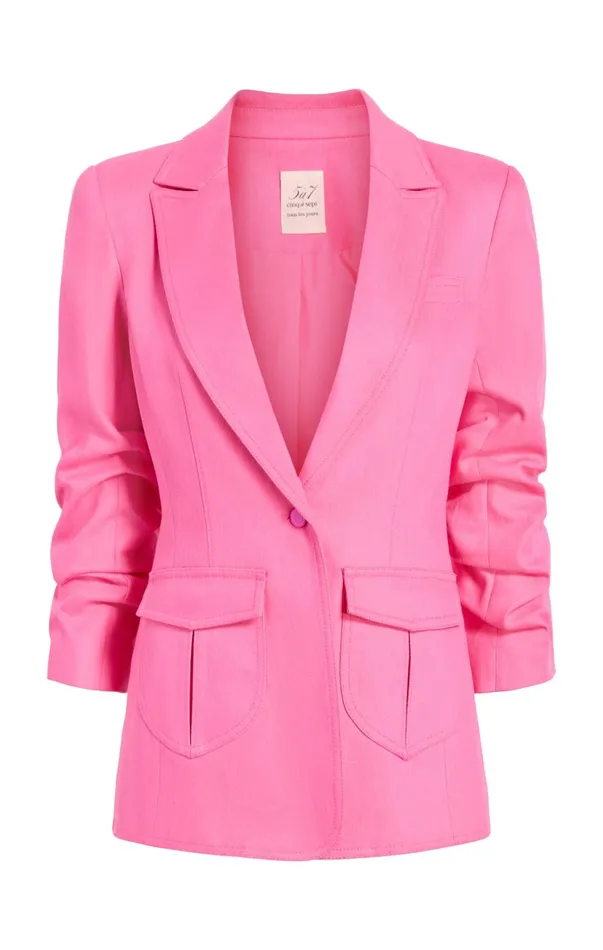Women Blazers Cinq Sept Louisa Blazer Electric Pink