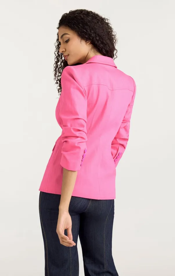 Women Blazers Cinq Sept Louisa Blazer Electric Pink