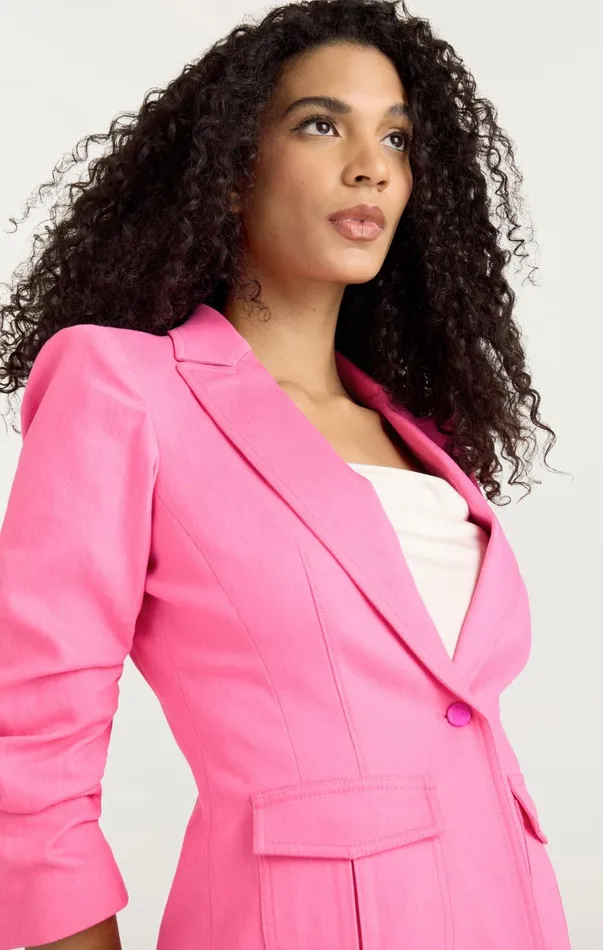 Women Blazers Cinq Sept Louisa Blazer Electric Pink