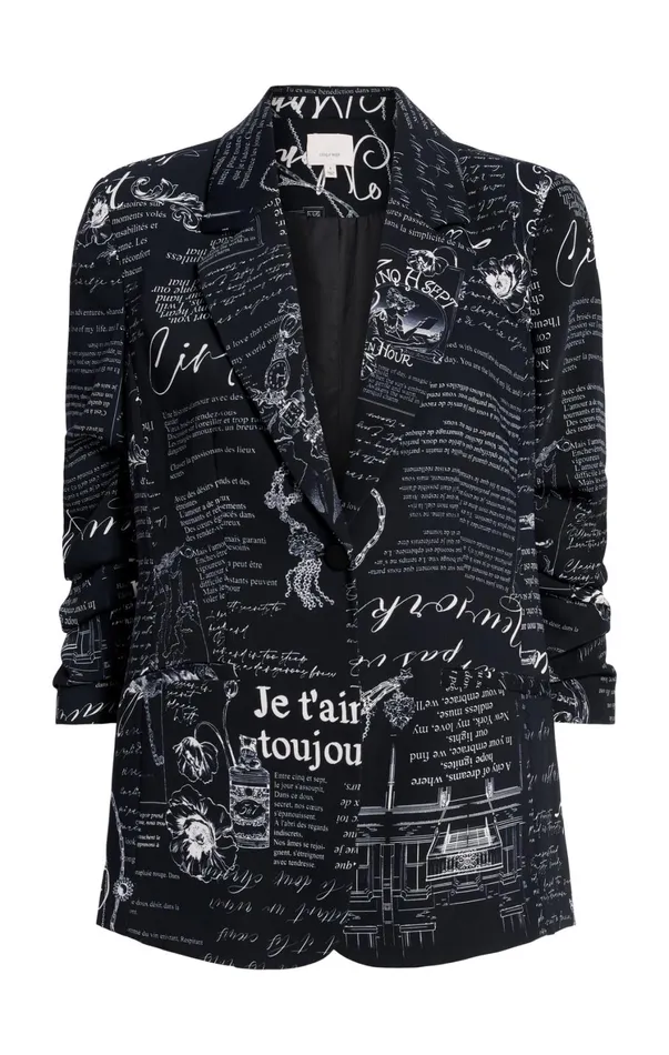 Women Blazers Cinq Sept Love Stories Kylie Blazer Blackwhite