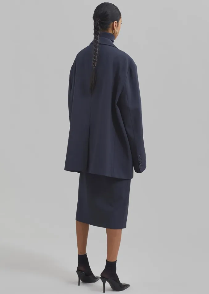 Women Brooklyn Blazer 8211 Navy The Frankie Shop Outerwear