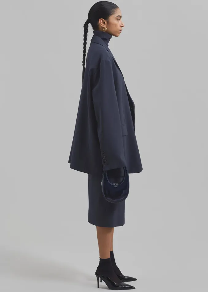 Women Brooklyn Blazer 8211 Navy The Frankie Shop Outerwear