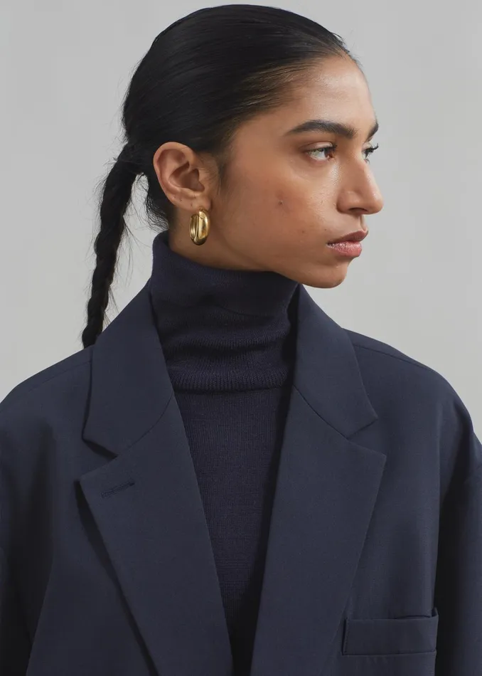 Women Brooklyn Blazer 8211 Navy The Frankie Shop Outerwear