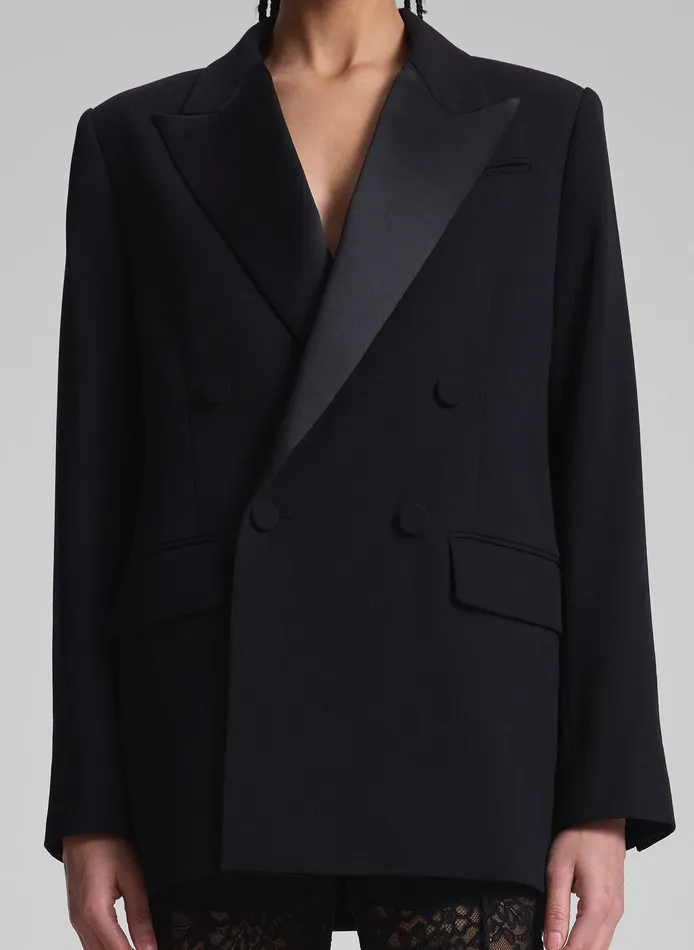 Women Calla Oversized Tailored Tux Jacket Blackblack ALC Jackets and Coats