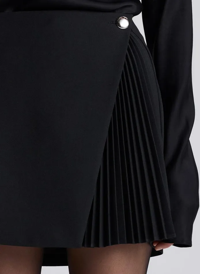 Women Callen Pleated Mini Skirt Black ALC Bottoms