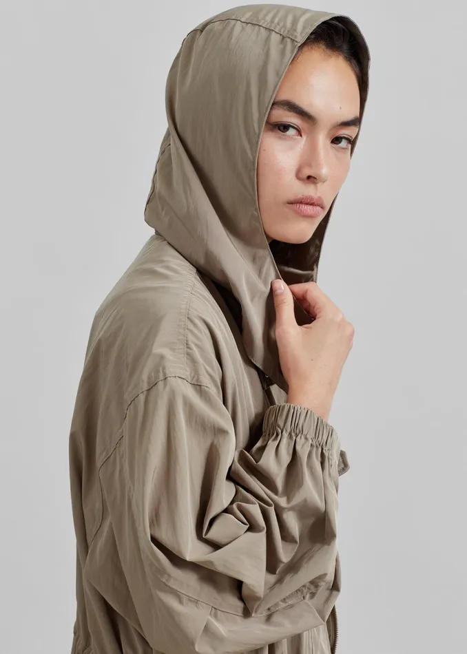 Women Carmel Long Jacket 8211 Beige The Frankie Shop Outerwear