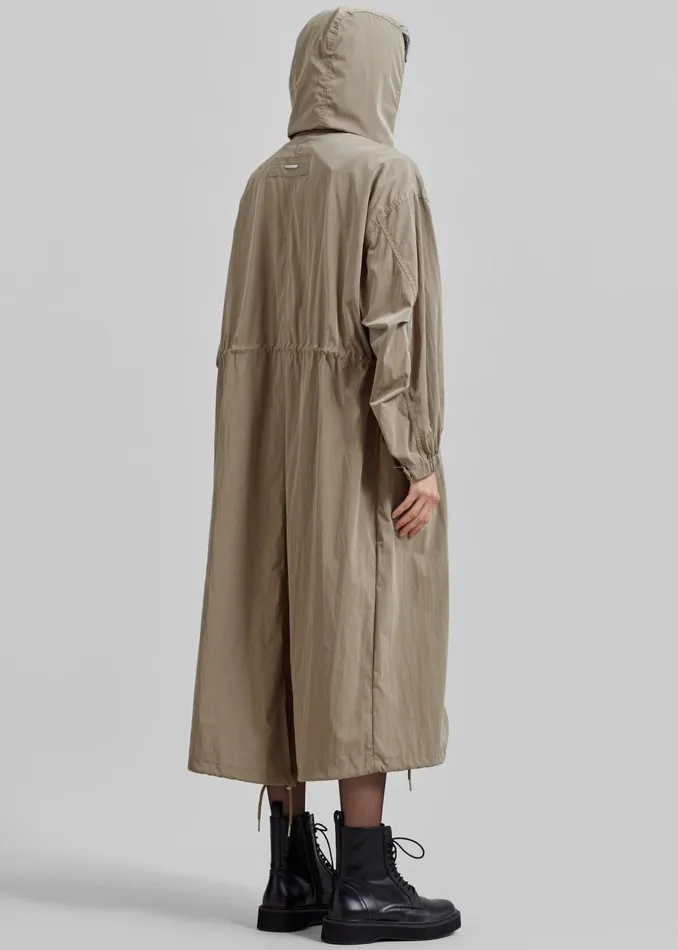 Women Carmel Long Jacket 8211 Beige The Frankie Shop Outerwear