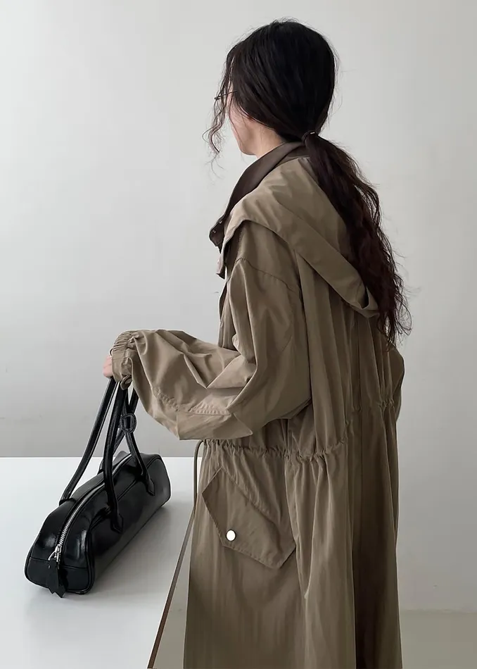 Women Carmel Long Jacket 8211 Beige The Frankie Shop Outerwear