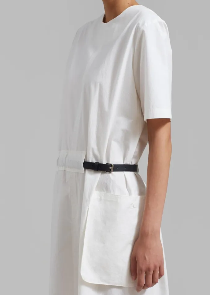 Women Claire Belted Maxi Dress 8211 White The Frankie Shop Dresses