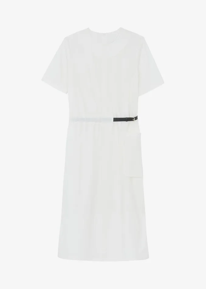 Women Claire Belted Maxi Dress 8211 White The Frankie Shop Dresses