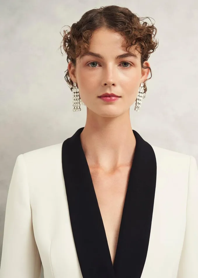 Women Coats and Jackets Hobbs Charlecote Jacket Ivory Black