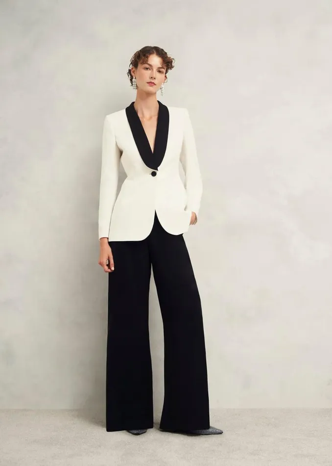 Women Coats and Jackets Hobbs Charlecote Jacket Ivory Black