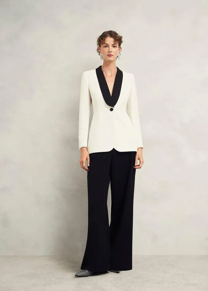 Women Coats and Jackets Hobbs Charlecote Jacket Ivory Black