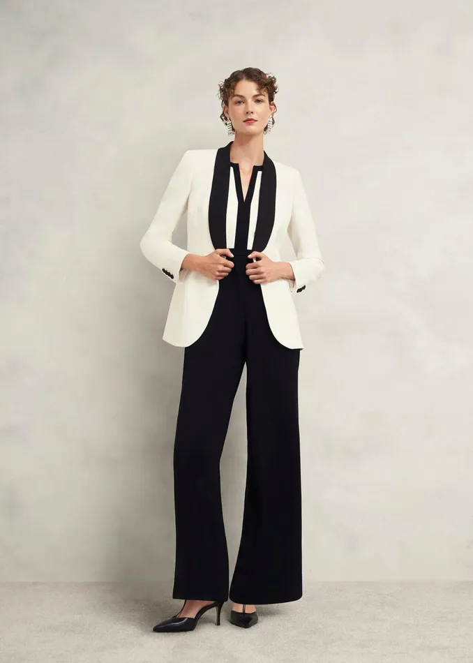 Women Coats and Jackets Hobbs Charlecote Jacket Ivory Black