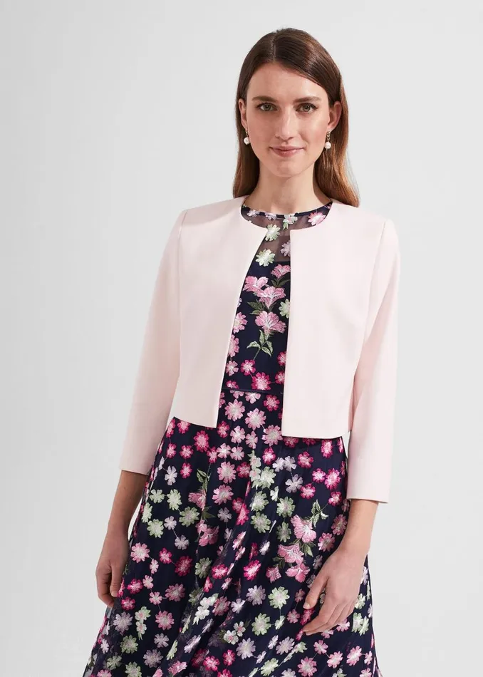 Women Coats and Jackets Hobbs Elize Jacket Pale Pink