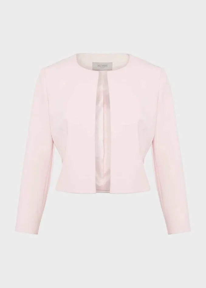 Women Coats and Jackets Hobbs Elize Jacket Pale Pink