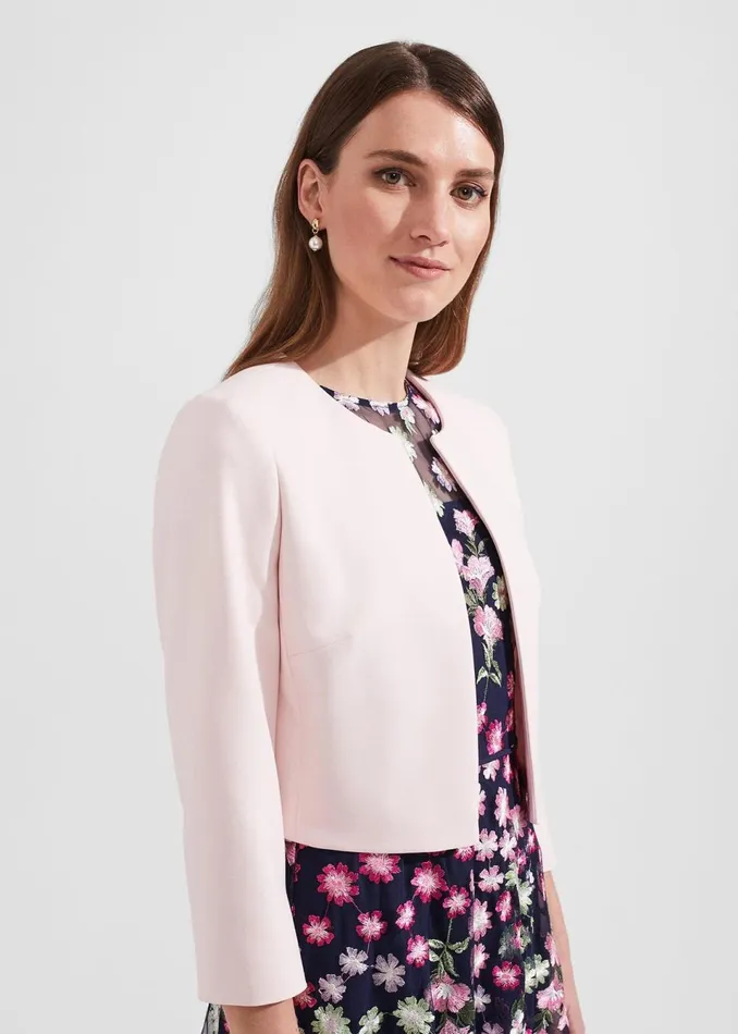 Women Coats and Jackets Hobbs Elize Jacket Pale Pink
