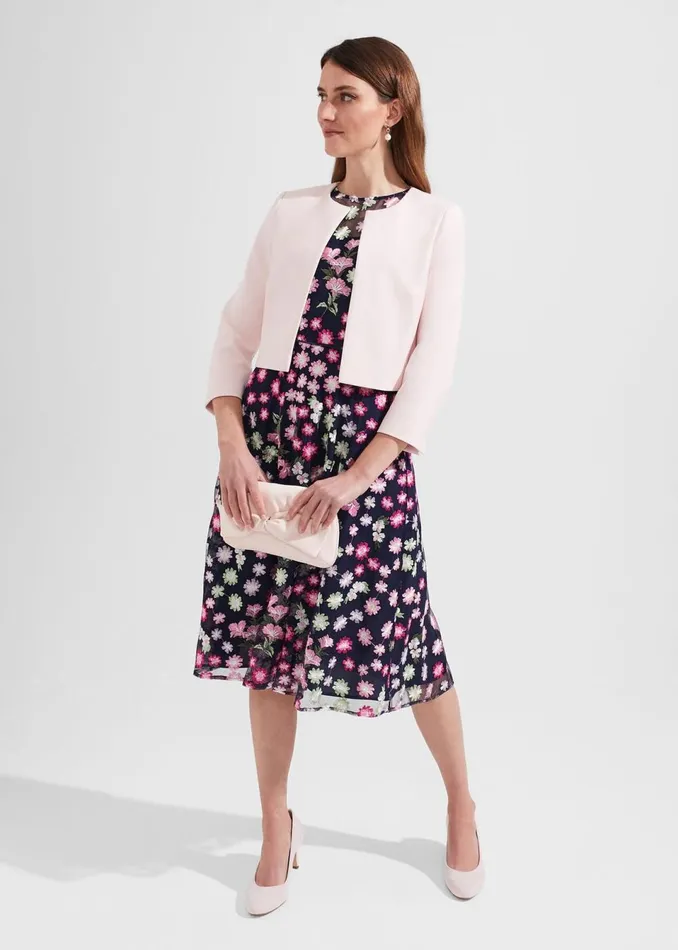 Women Coats and Jackets Hobbs Elize Jacket Pale Pink