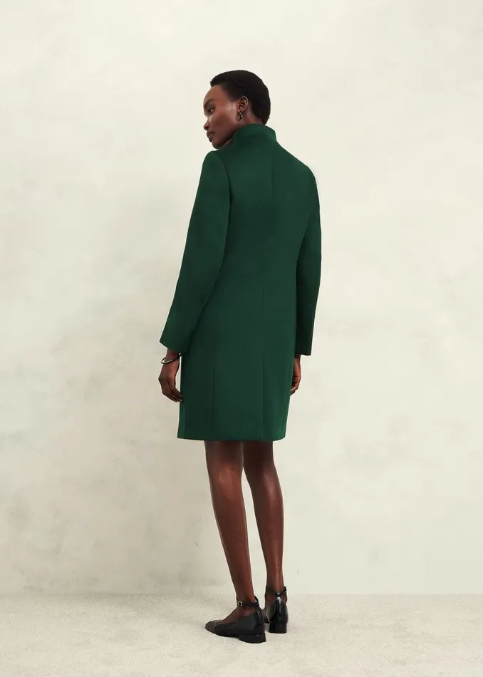 Women Coats and Jackets Hobbs Marissa Wool Coat Bay Green